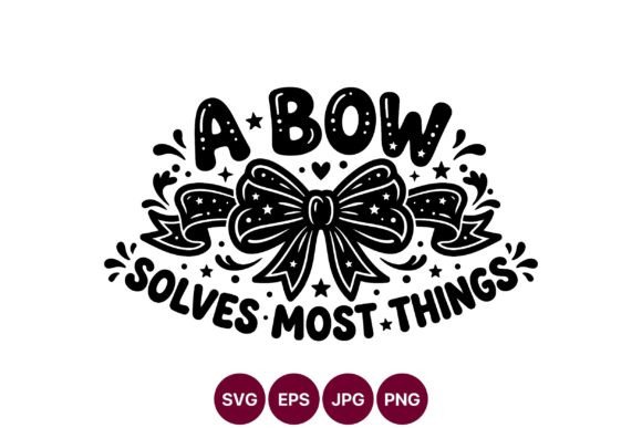 A Bow Solves Things Design: A Playful Graphic for Digital Sellers