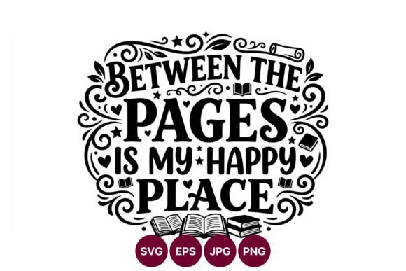 Between the Pages Happy Place Lettering: A Blogger’s Illustrations & Graphics Review