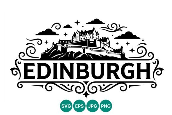 Edinburgh Castle Black White Vector: A Crafter’s Review for Graphics & Illustrations