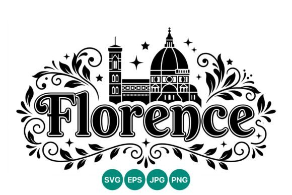 Florence Cathedral Silhouette Vector: Elegant Graphics for Branding & Illustrations
