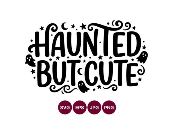 Haunted but Cute Ghost Halloween Phrase Graphics Bring Whimsical Seasonal Charm to Blog Design