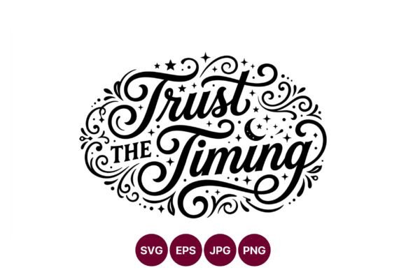 Trust the Timing Calligraphic Lettering Review